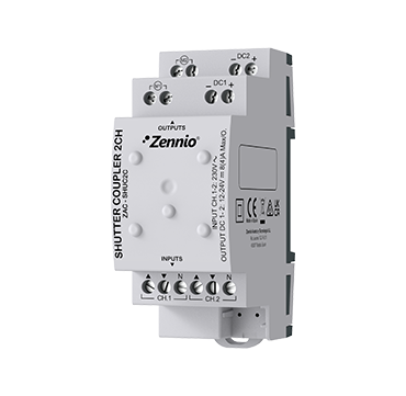 Zennio Shutter Coupler 2CH ZAC-SHUC2C