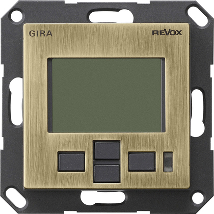 Gira Информационный дисплей М217 Дисплей Revox 0539603, цвет: Бронзовый
