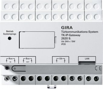 Картинка Gira 2620 98 IP-шлюз домофонной системы, цвет: Белый