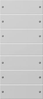 Картинка gira 2186015 комплект клавиш, 6 шт. (3+3), цвет: серый, оттенок: матовый, лакированный
