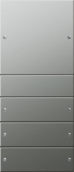 Картинка gira 2134601 комплект клавиш, 4 штуки, цвет: нержавеющая сталь