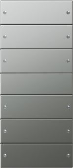 Картинка gira 2136210 комплект клавиш, 6 шт., цвет: сталь