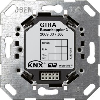 Картинка gira 200900 шинный соединитель 3 отдельный датчик knx/eib