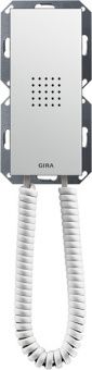 Картинка Gira 1281 03 Квартирная станция с трубкой, цвет: Белый, оттенок: Глянцевый