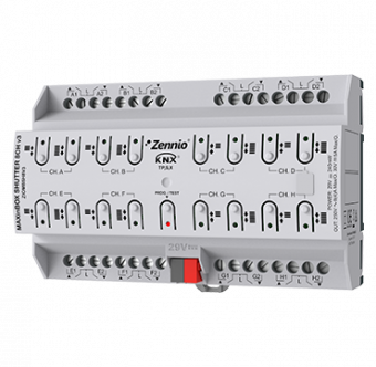 Картинка MAXinBOX Shutter 8CH / Актуатор KNX жалюзийный, 8 канальный