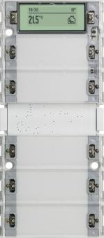 Картинка gira 514500 сенсорный выключатель 3 plus 5 клавишн., цвет: белый