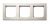 Basalte Frame - 3 gang - brushed nickel