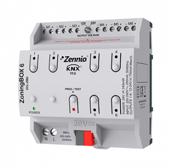 Картинка zoningbox 6 / контроллер климатических зон knx, 6 зоны