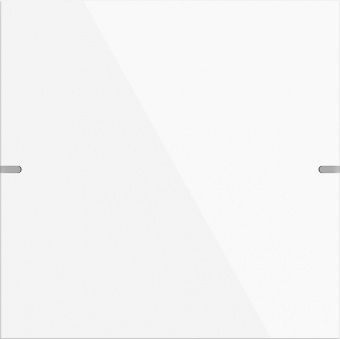 Картинка gira 5021903 клавиша одинарная для сенс. выкл.gira 4 knx, цвет: белый, оттенок: глянцевый, лакированный