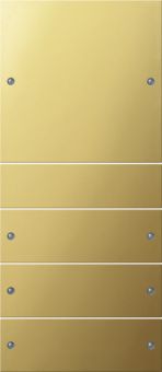 Картинка gira 2134606 комплект клавиш, 4 шт., цвет: латунь