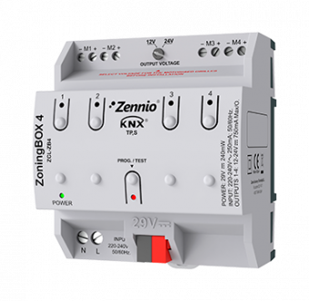 Картинка zoningbox 4 / контроллер климатических зон knx, 4 зоны