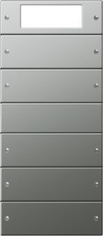 Картинка gira 2145210 комплект клавиш, 5 шт. plus, цвет: сталь