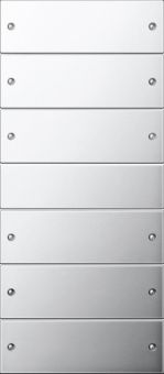 Картинка gira 2136609 комплект клавиш, 6 шт., цвет: хром
