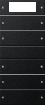 Картинка gira 2195005 комплект клавиш plus, 5 шт. (2+3), цвет: чёрный, оттенок: матовый, лакированный