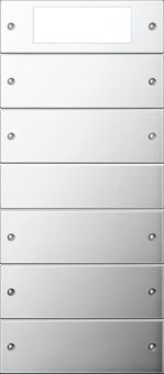 Картинка gira 2145609 комплект клавиш, 5 шт. plus, цвет: хром