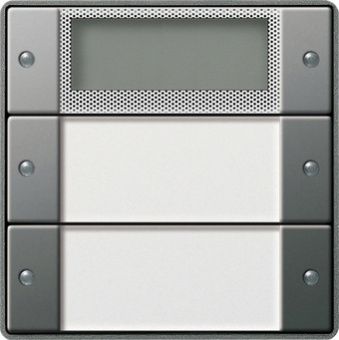 Картинка gira 214220 комплект клавиш, 2 шт. plus, цвет: нержавеющая сталь
