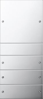 Картинка gira 2134609 комплект клавиш, 4 шт., цвет: хром