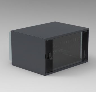 Шкаф настенный 19" - 15U - 600x625x742 мм - стеклянная дверь 446186 LG