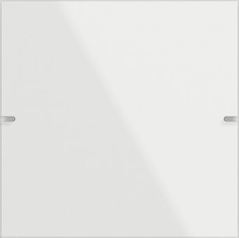 Картинка gira 502112 клавиша одинарная для сенс. выкл.gira 4 knx, цвет: белый
