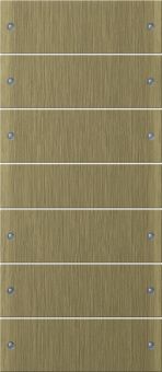 Картинка gira 2136605 комплект клавиш, 6 шт., цвет: бронзовый