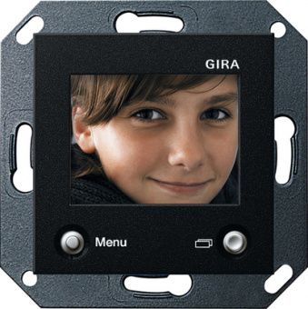 Картинка gira 1286 005 цветной tft-дисплей, цвет: чёрный, оттенок: матовый
