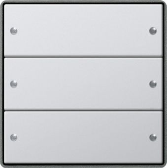 Картинка gira 2133211 комплект клавиш, 3 шт., цвет: серый, оттенок: алюминиевый