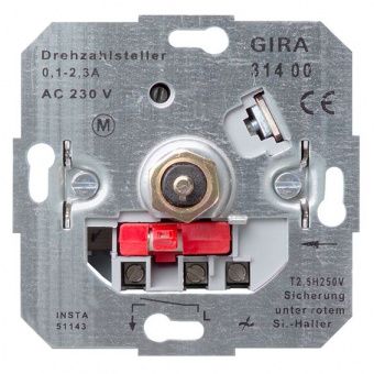 Картинка механизм регулятора числа оборотов gira коллекции gira, 031400