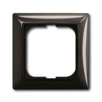 Рамка 1-постовая, серия Basic 55, цвет château-black 2511-95-507