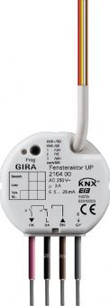 Картинка gira устройство управления системой отопления/жалюзи instabus knx/eib, скрытого монтажа  216400