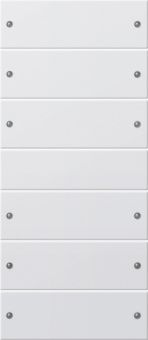 Картинка gira 218603 комплект клавиш, 6 шт. (3+3), цвет: белый, оттенок: глянцевый, лакированный